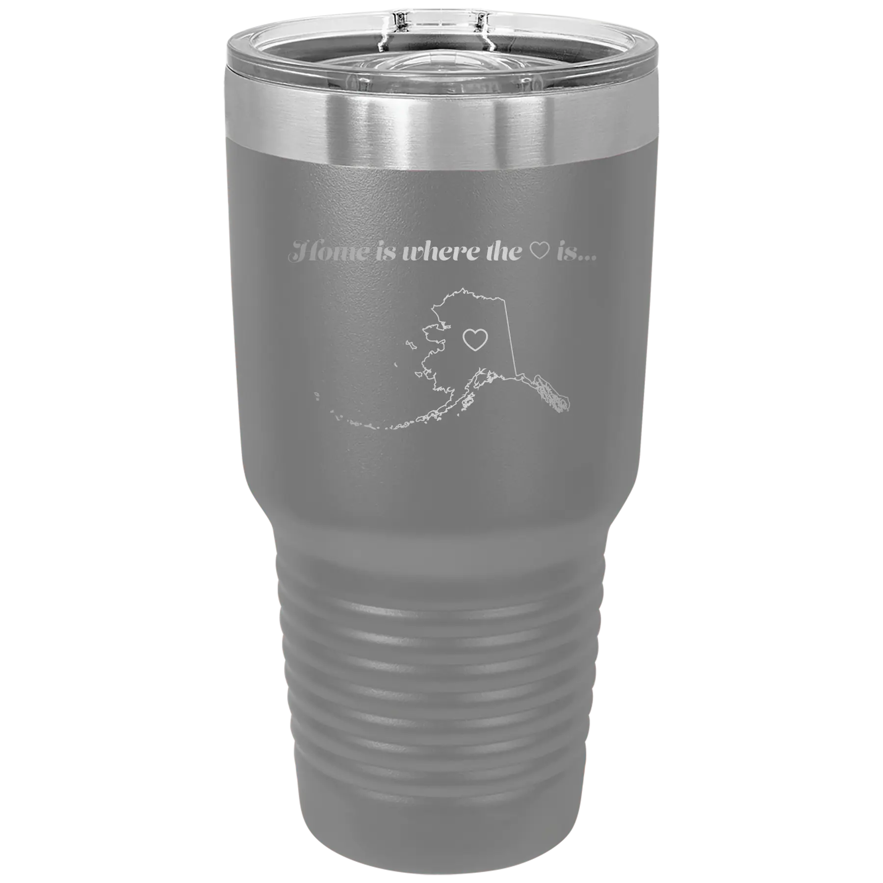 Alaska Heart 30 oz Tumbler | Dark Gray