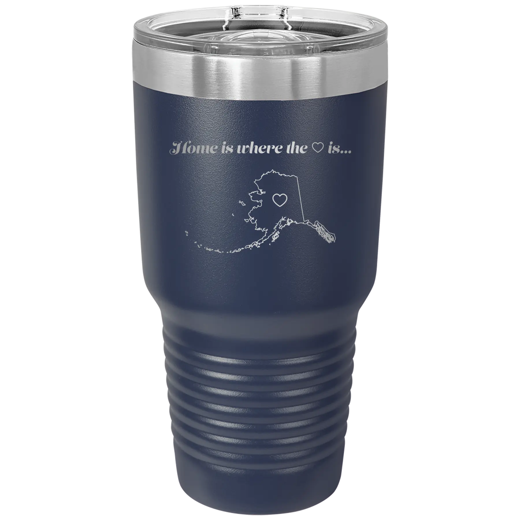 Alaska Heart 30 oz Tumbler | Navy