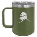 Alaska Home 15 oz Mug | Olive Green