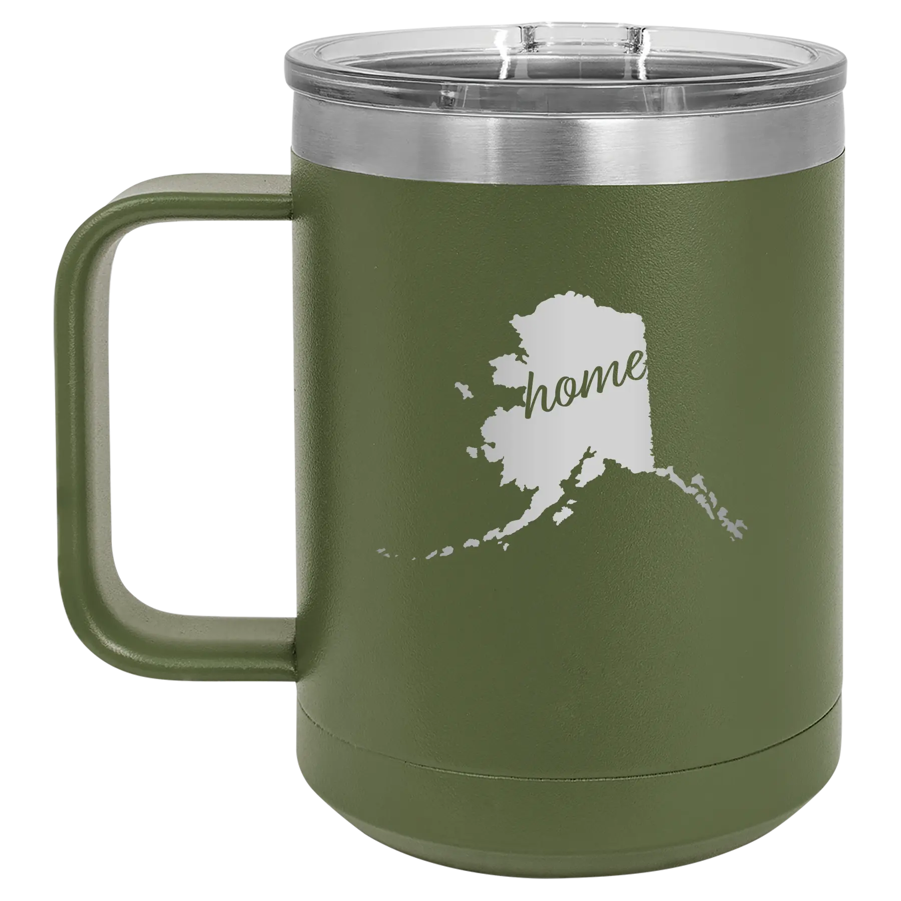 Alaska Home 15 oz Mug | Olive Green