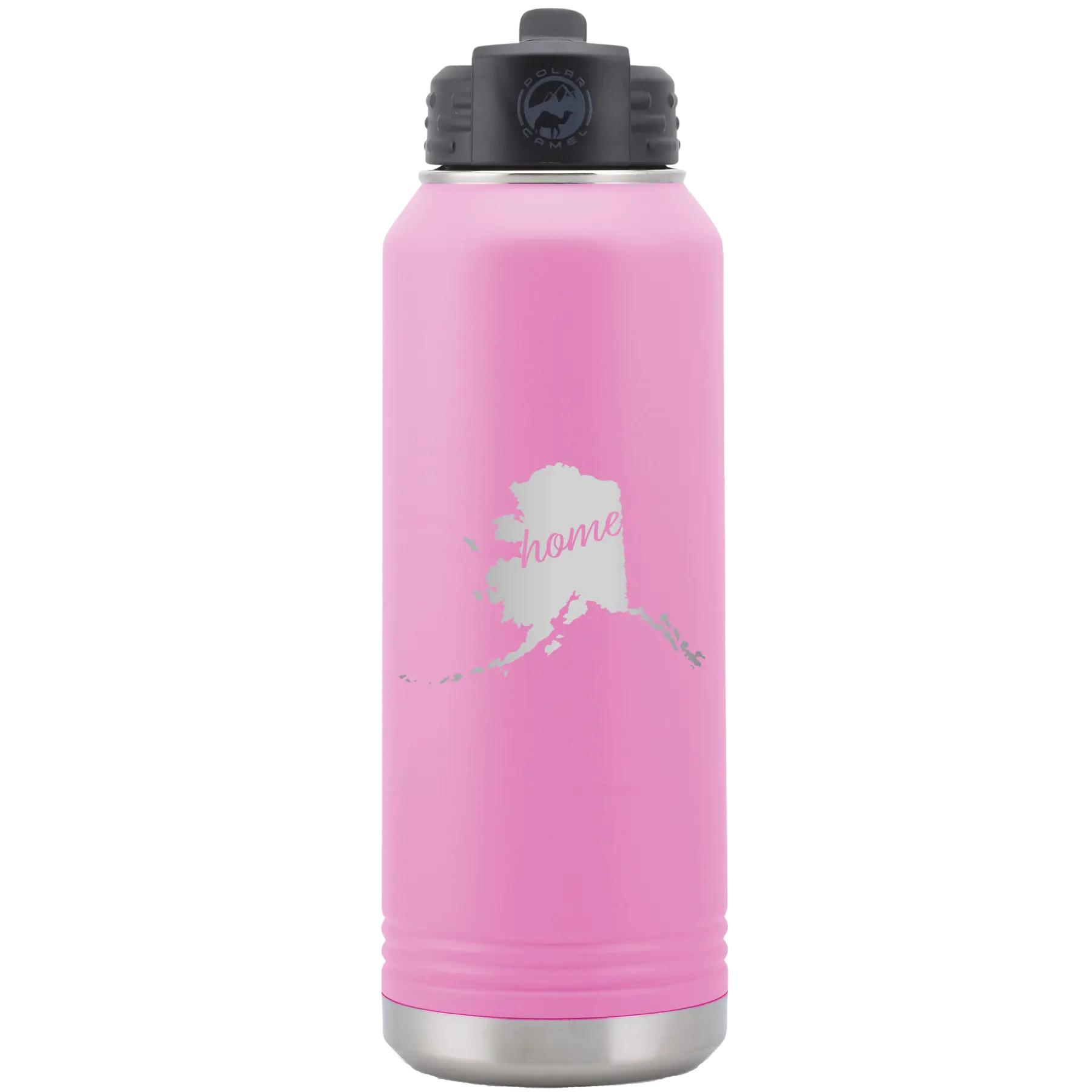 Alaska Home 32 oz Water Bottle | Light Purple