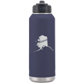 Alaska Home 32 oz Water Bottle | Navy